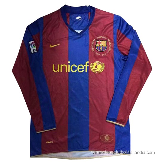 Camiseta Barcelona 50 Anos Edicion Conmemorativa Manga Larga Retro 2007-2008 - Haga un click en la imagen para cerrar